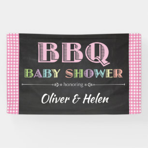 Baby Q GRILLEN Baby Showbanner Pink Banner
