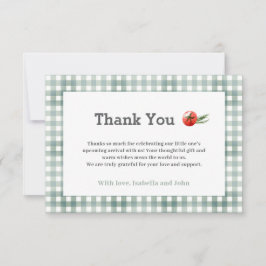 Baby-Q GRILLEN Baby Shower Dankeskarte