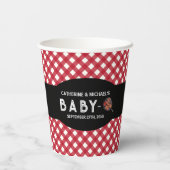 Baby-Q GRILLEN Barbecue Babydusche Pappbecher (Rückseite)