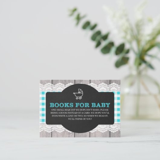 Baby Q GRILLEN Books for Baby Enclosure Card Begleitkarte (Stehend Vorderseite)
