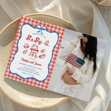 Baby Q Hinterhof BBQ 4. Juli Baby Shower Foto