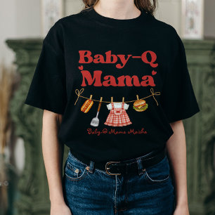 Baby-Q Mama Girl Baby-Shower-T-Shirt T-Shirt