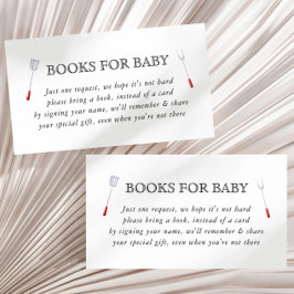 Baby-Q Picnic Backyard Baby Shower Books für Baby Begleitkarte