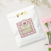 Baby Q Pink Gingham und Cupcake Geschenktütchen (Versiegelt)