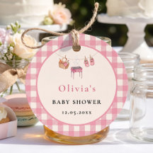 Baby Q Rosa Gingham Picknick BBQ-Party