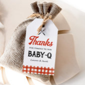 Baby Q Rustic Couples Kinderdusche Geschenkanhänger