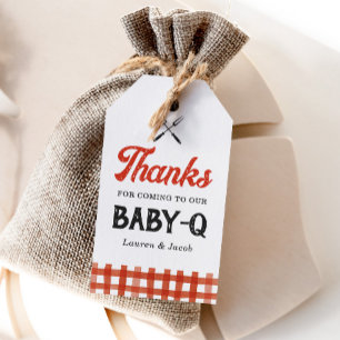 Baby Q Rustic Couples Kinderdusche Geschenkanhänger