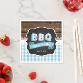 Baby Q Shower Napkin - Baby Blue Serviette (Beispiel)