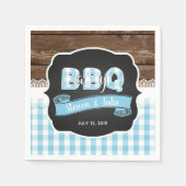 Baby Q Shower Napkin - Baby Blue Serviette (Vorderseite)