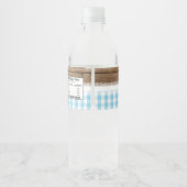 Baby Q Water Bottle Label - Baby Blue Wasserflaschenetikett (Rückseite)