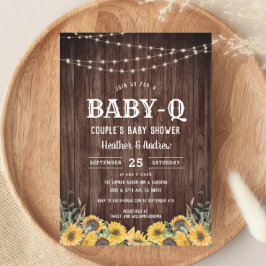 Baby-Q Yellow GRILLEN Couple's Baby Shower Einladu Einladung