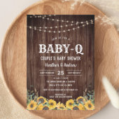 Baby-Q Yellow GRILLEN Couple's Baby Shower Einladu Einladung