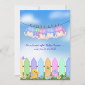 Baby Quadruplet Dusche Einladung (Vorderseite)