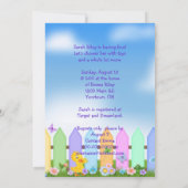 Baby Quadruplet Dusche Einladung (Rückseite)