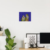 Baby Quaker Parrot Pair Animal Poster (Heimbüro)
