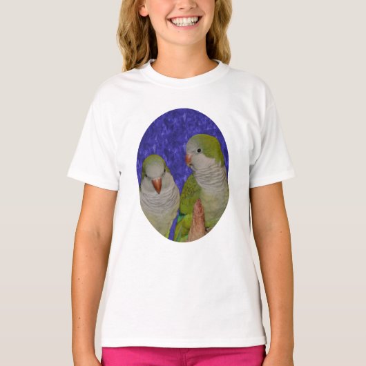 Baby Quaker Parrot Pair   T-Shirt (Vorderseite)