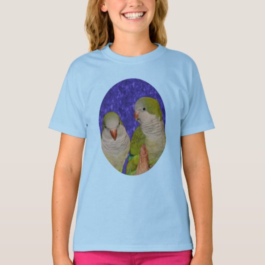 Baby Quaker Parrot Pair T-Shirt (Vorderseite)