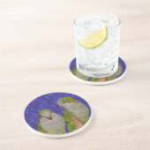 Baby Quaker Parrots Animal Getränkeuntersetzer (Seite)