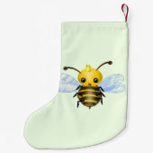 Baby Queen bee Christmas Strumpf Ihre Farbe/ Text Kleiner Weihnachtsstrumpf (Rückseite)