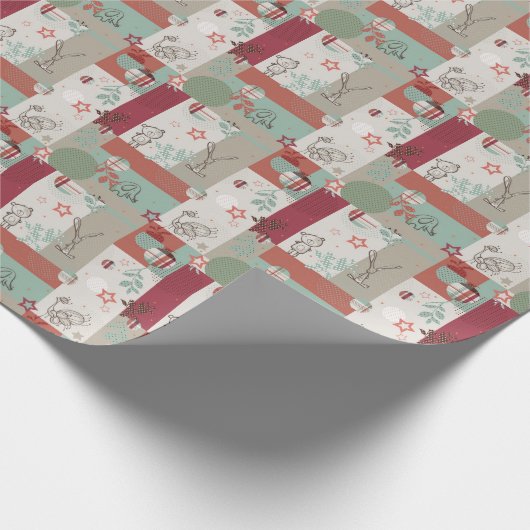 Baby Quilt Muster 2 Geschenkpapier (Ecke)