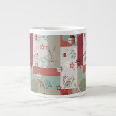 Baby Quilt Muster 2 Jumbo-Tasse (Vorderseite)