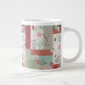 Baby Quilt Muster 2 Jumbo-Tasse (Rechts)