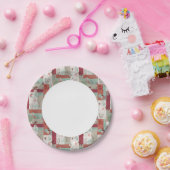 Baby Quilt Muster 2 Pappteller (Party)