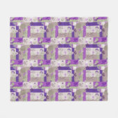 Baby-Quilt-Muster Fleecedecke (Vorderseite (Horizontal))
