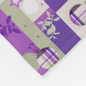 Baby-Quilt-Muster Fleecedecke (Ecke)