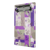 Baby-Quilt-Muster Mini Klemmbrett (Gewinkelt2)