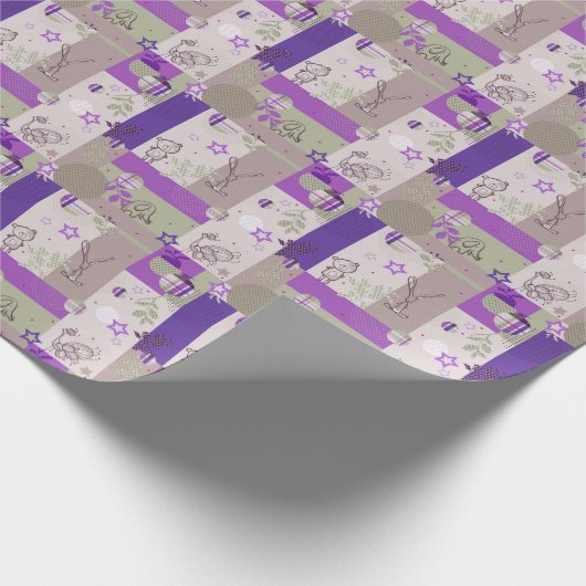 Baby Quilt Pattern Geschenkpapier (Ecke)