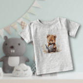 Baby Quokka Reader Baby T - Shirt