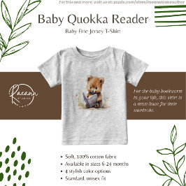 Baby Quokka Reader Baby T - Shirt