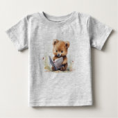 Baby Quokka Reader Baby T - Shirt (Vorderseite)