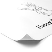 Baby Rabbit Fingerprint Gästebuch (Ecke)