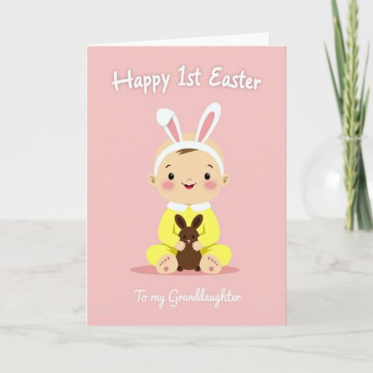 Baby Rabbit Pattern Card Karte (Vorderseite)