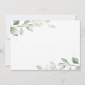 Baby Rabbit Virtual Baby Dusche Einladung (Rückseite)