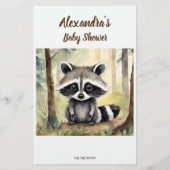 Baby Raccoon Baby Predictions Advice Card (Rückseite)