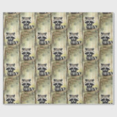 Baby Raccoon Geschenkpapier (Flach)