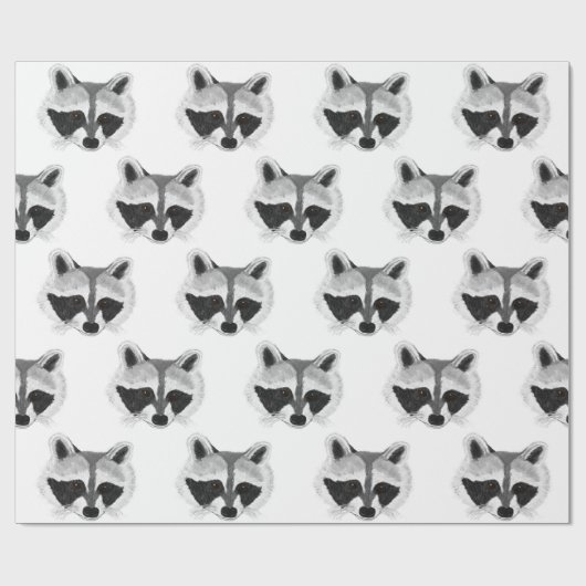 Baby Raccoon Geschenkpapier (Flach)