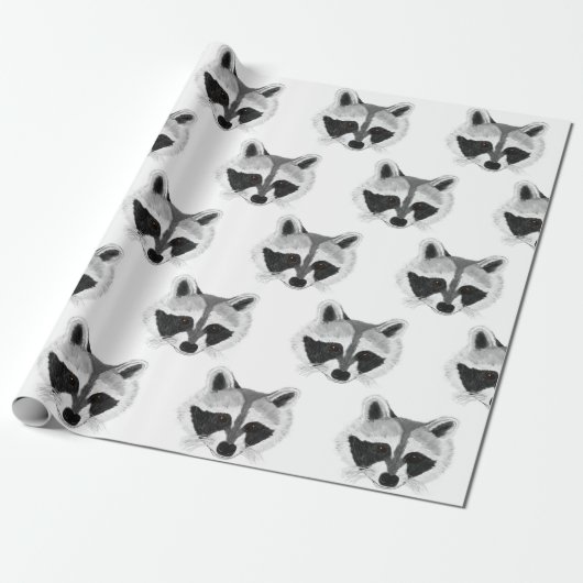 Baby Raccoon Geschenkpapier (Ungerollt)