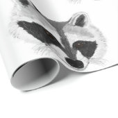 Baby Raccoon Geschenkpapier (Rolleneckpunkt)