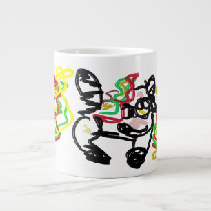 Baby Raccoon Herbst Jumbo-Tasse