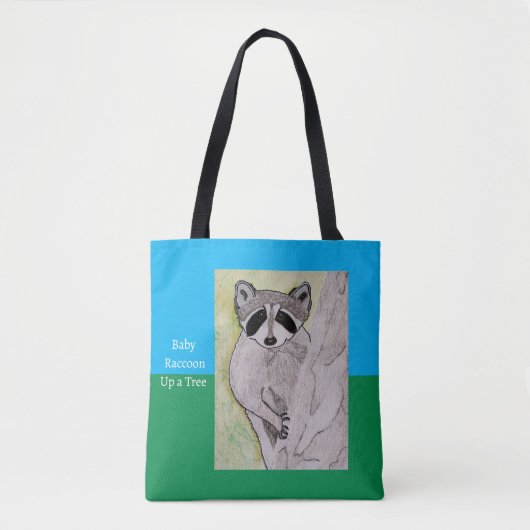 Baby Raccoon Tasche (Vorderseite)
