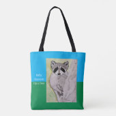 Baby Raccoon Tasche (Rückseite)