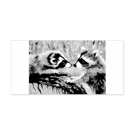Baby Raccoons Rubber Briefmarke Gummistempel (Prägung)