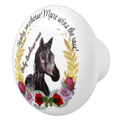 BABY RACEHORSE MARE Keramik Pull Keramikknauf (Rechts)