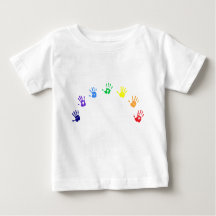 Baby Rainbow Handprint T - Shirt