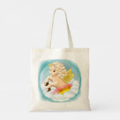 Baby Rainbow Unicorn Tote Bag Tragetasche (Rückseite)
