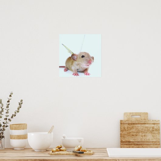 Baby Rat Butterfly Poster (Küche)